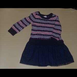 Gap Long sleeve sweater dress with Tull